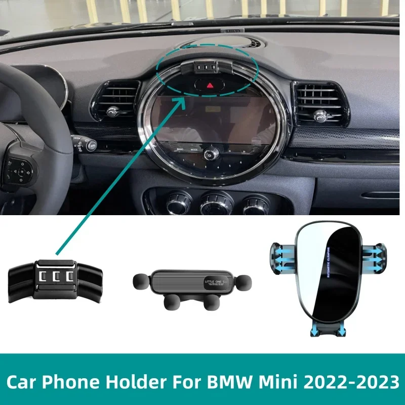 

Car Phone Holder Mount Special Fixed Bracket Base for BMW Mini Cooper J01 2022 2023 Wireless Charging Stand Car Accessories