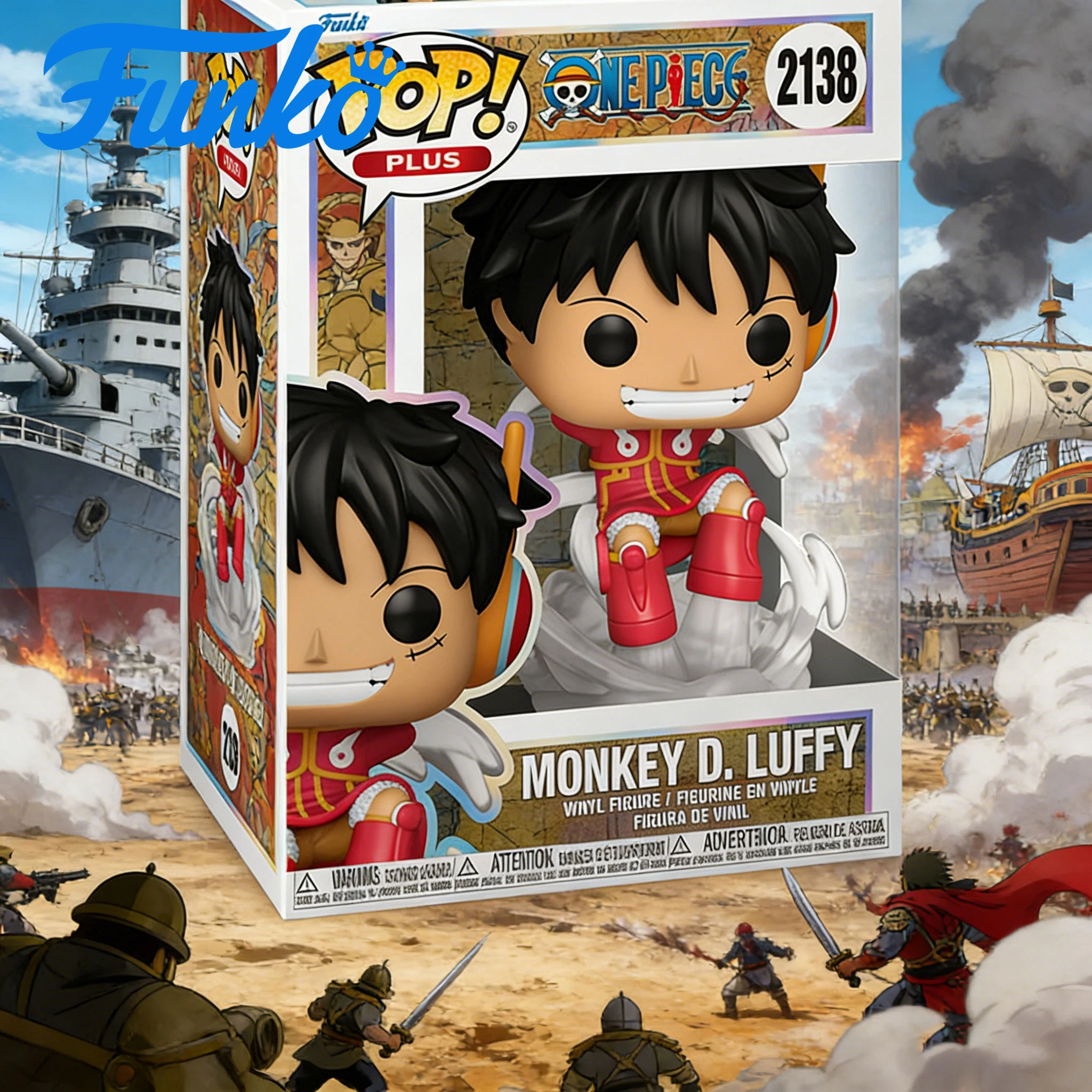 Funko Pop Official Authentic One Piece Luffy Figurine Merchandise - New Year Gift - Christmas, New Year & Birthday Presents for view 3