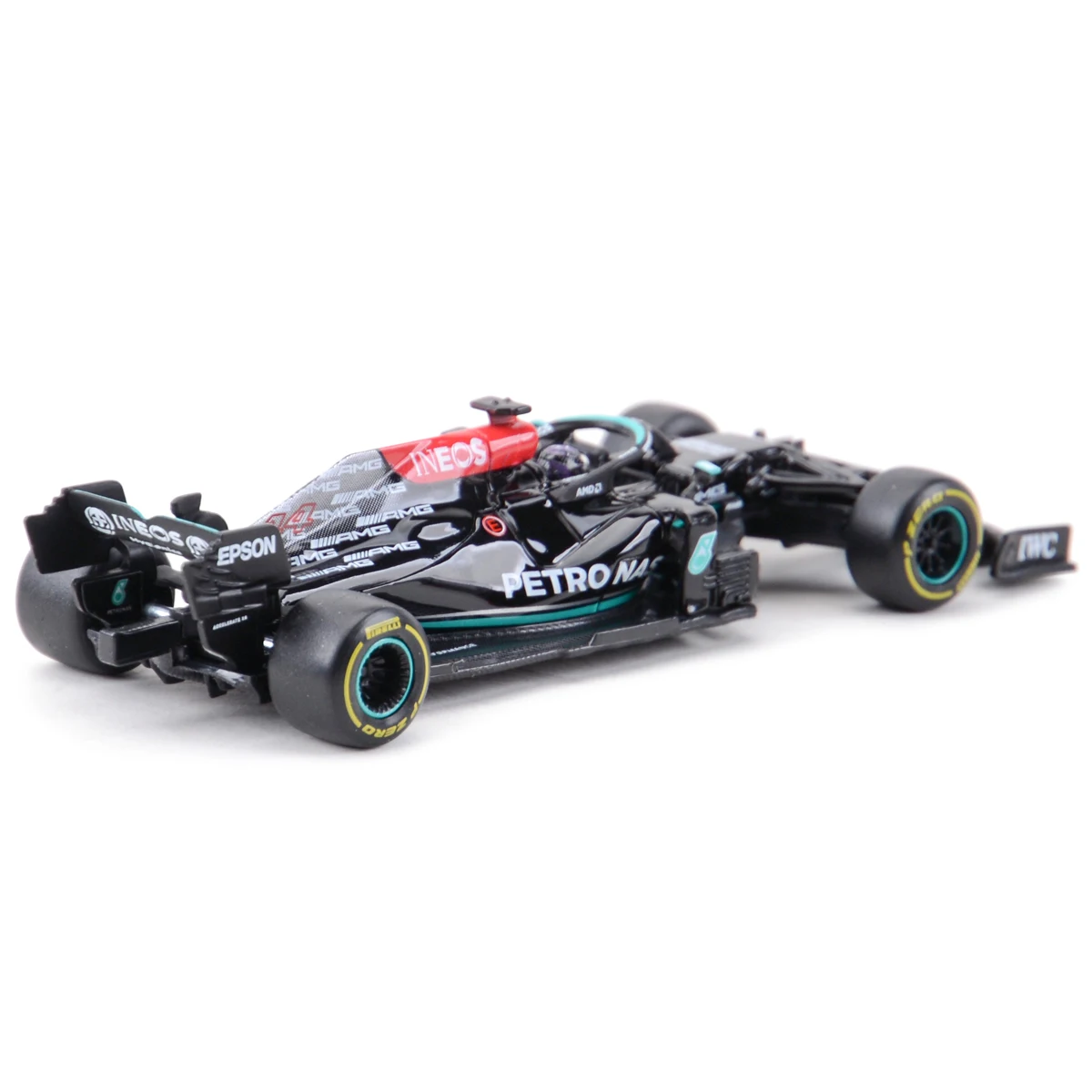 Bburago 1:43 Mercedes AMG 2021 W12 E Performance #44 Static Simulation Diecast Alloy Model F1 Racing Formula Car