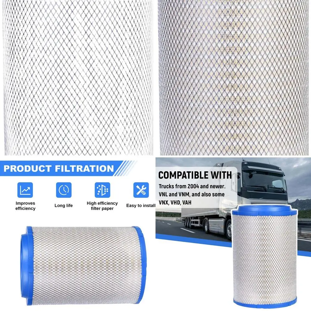 

Воздушный фильтр двигателя синий — подходит для VNL, VN, VNM, VNX, VHD, VAH — заменяет 21715813, RS4642, P606720, LAF9201