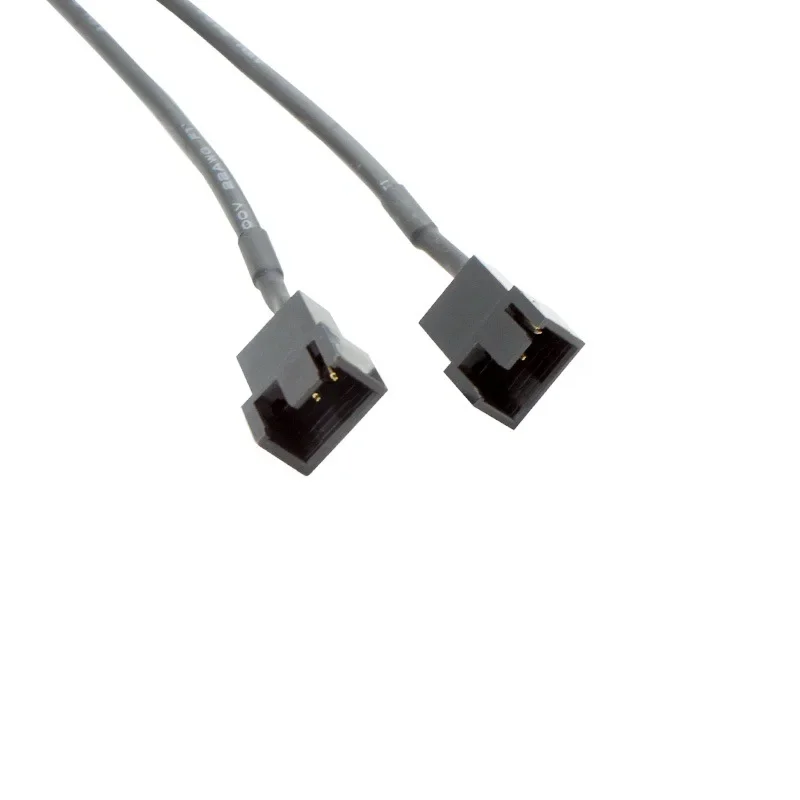 1 To  2 USB To  4-Pin PWM 5V USB Sleeved Fan Power Adapter Connector Cable with ON Off Switch