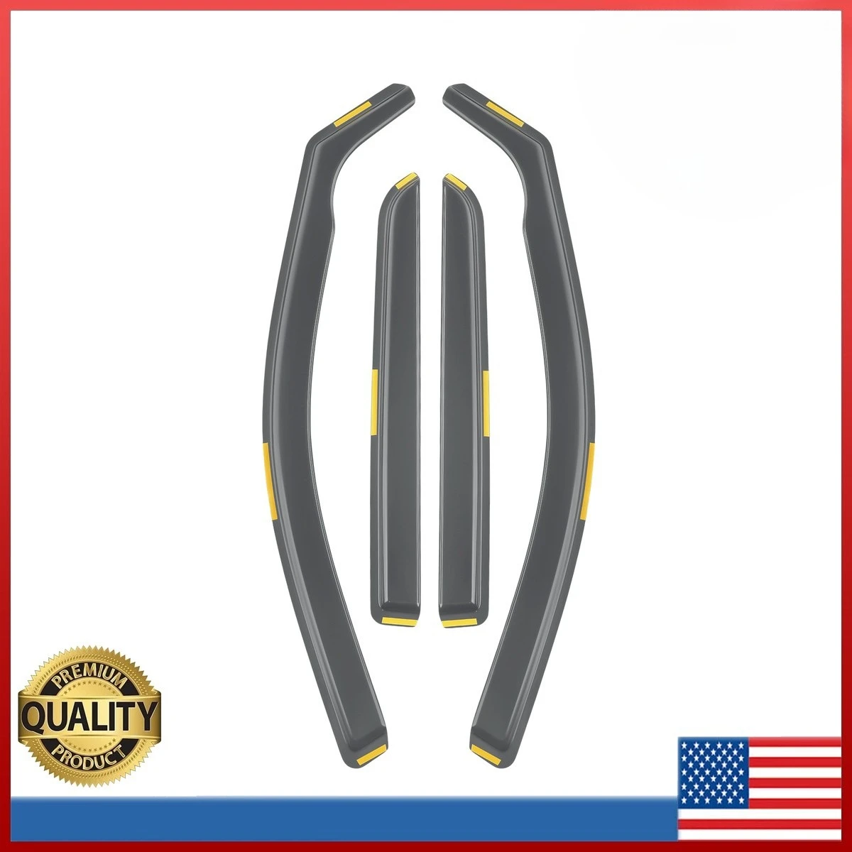 

Для Dodge Durango 2011-2025: Внутренние дождевики-козырьки на окна (JDM)