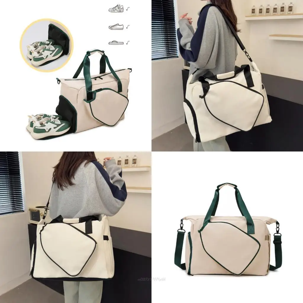 

X5XA Lightweight Oversized Handbag With Shoe Storage And Wet Dry Pockets Holds Training Accessories For Athletes