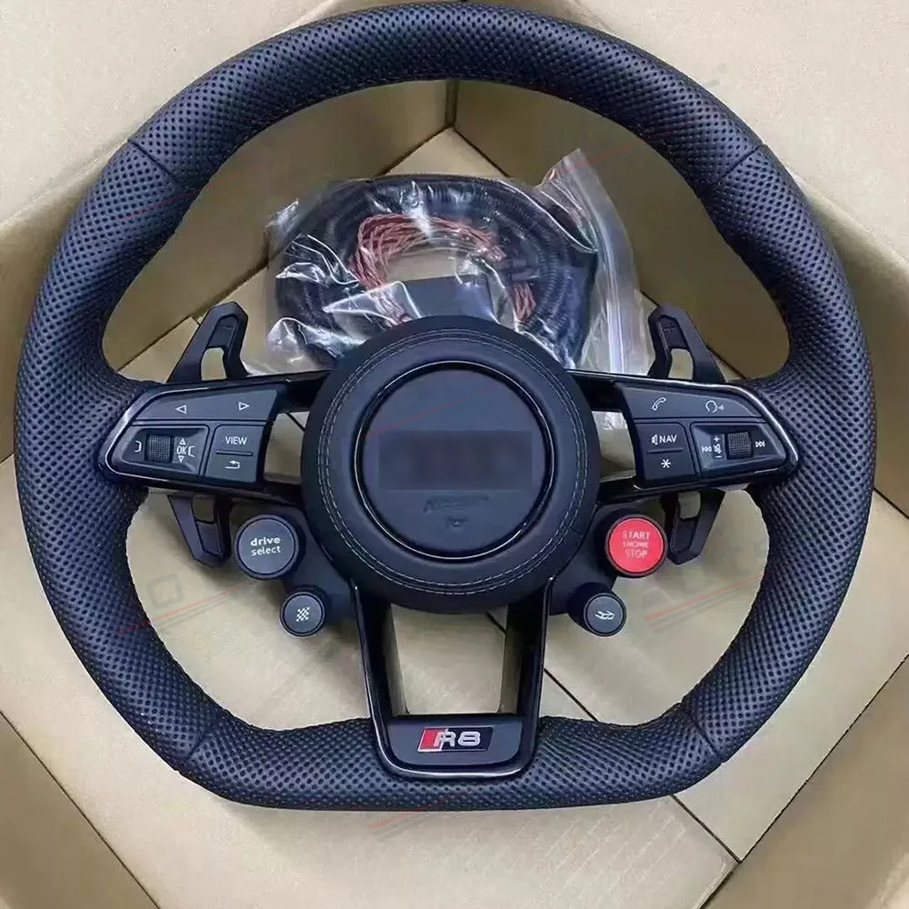 

Car Steering Wheel And Button For Audi R8 Speeding Supersport Auto Steering Wheel Car Electronics Shift Paddle Carbon Fiber