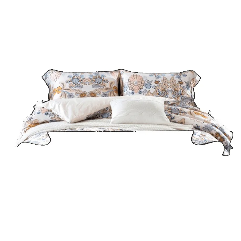 

Customized black, white elegant hollow top column design, various colors, wedding bed, American bedroom single cross-border