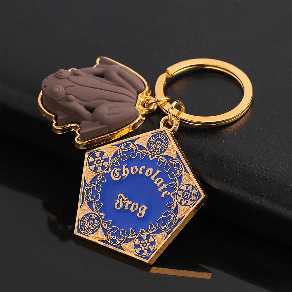 Fashion Chocolate Frog Key Chain Key Ring Anything from Trolleys Wizard Magic World Cosplay Keychain Keyring Jewelry Accessories