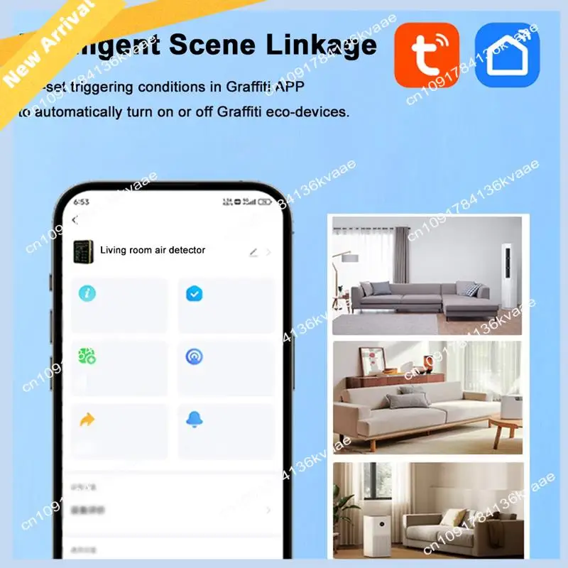 M01K Tuya Wifi 15 en 1 Detector de calidad del aire portátil para el hogar AQI PM0.3 PM1.0 PM2.5 PM10 CO CO2 TVOC HCHO probador con montaje