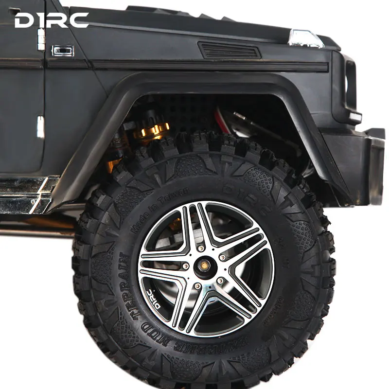 4 Uds D1RC Guardian 2,2 pulgadas Metal aleación de aluminio coche de escalada simulación cubo de rueda una sola pieza peso 100g