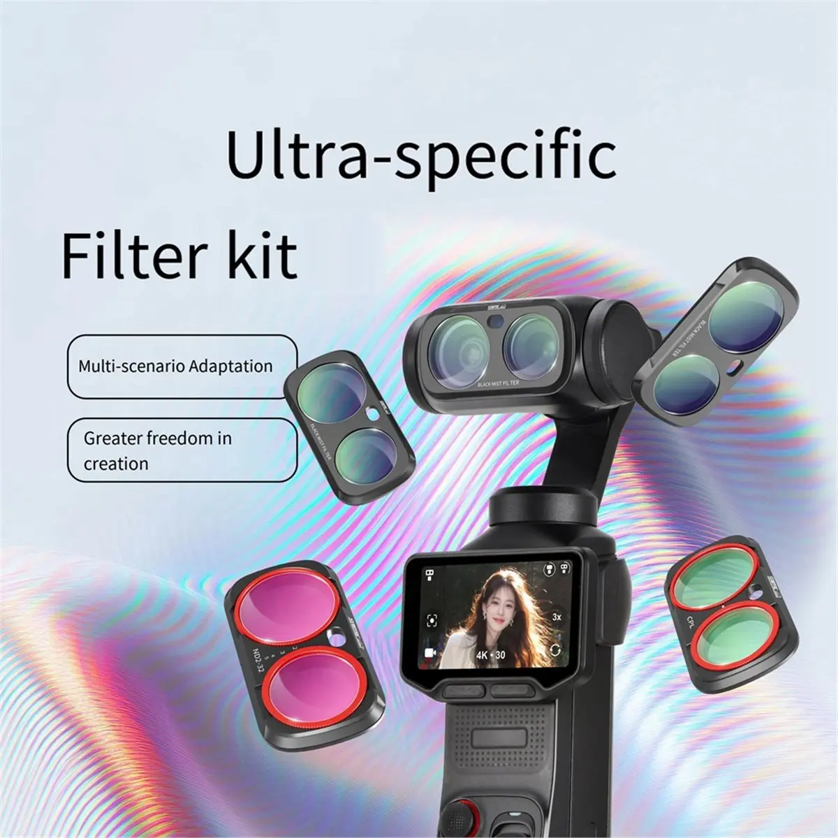 For Luna Ultra Lens Filter Kit UV CPL VND ND2-32 Black Mist Filter Natural Night Magnetic Quick-Swap Filter