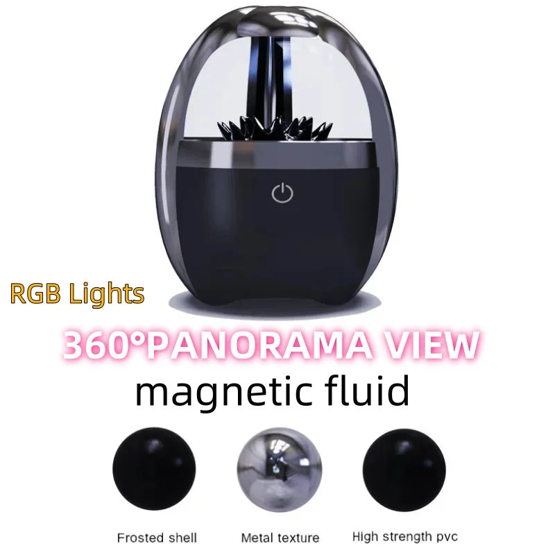 Magnetic Fluid Bluetooth Speaker Intelligent Venom Music Rhythm Light Heavy Bass High Sound Quality Small Audio Desktop Ornament