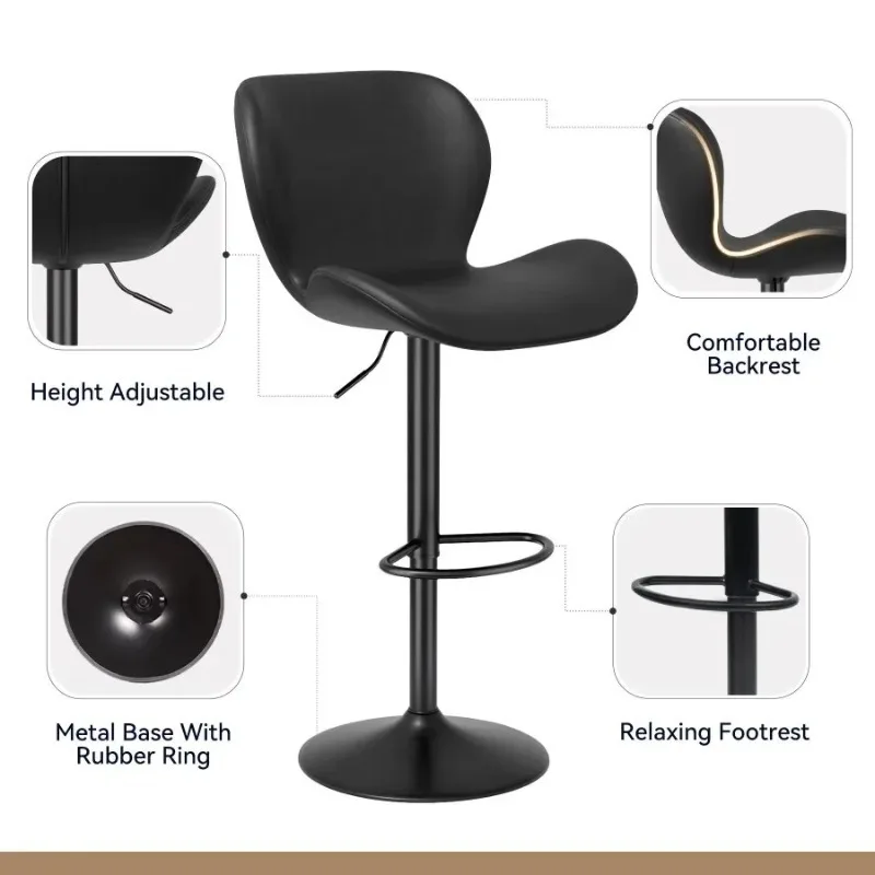 High Kitchen Stools Chair Bar Bar Table for Kitchen Island Chairs for Counter Daily Trend Dining Chair Square Bag Club Furniture