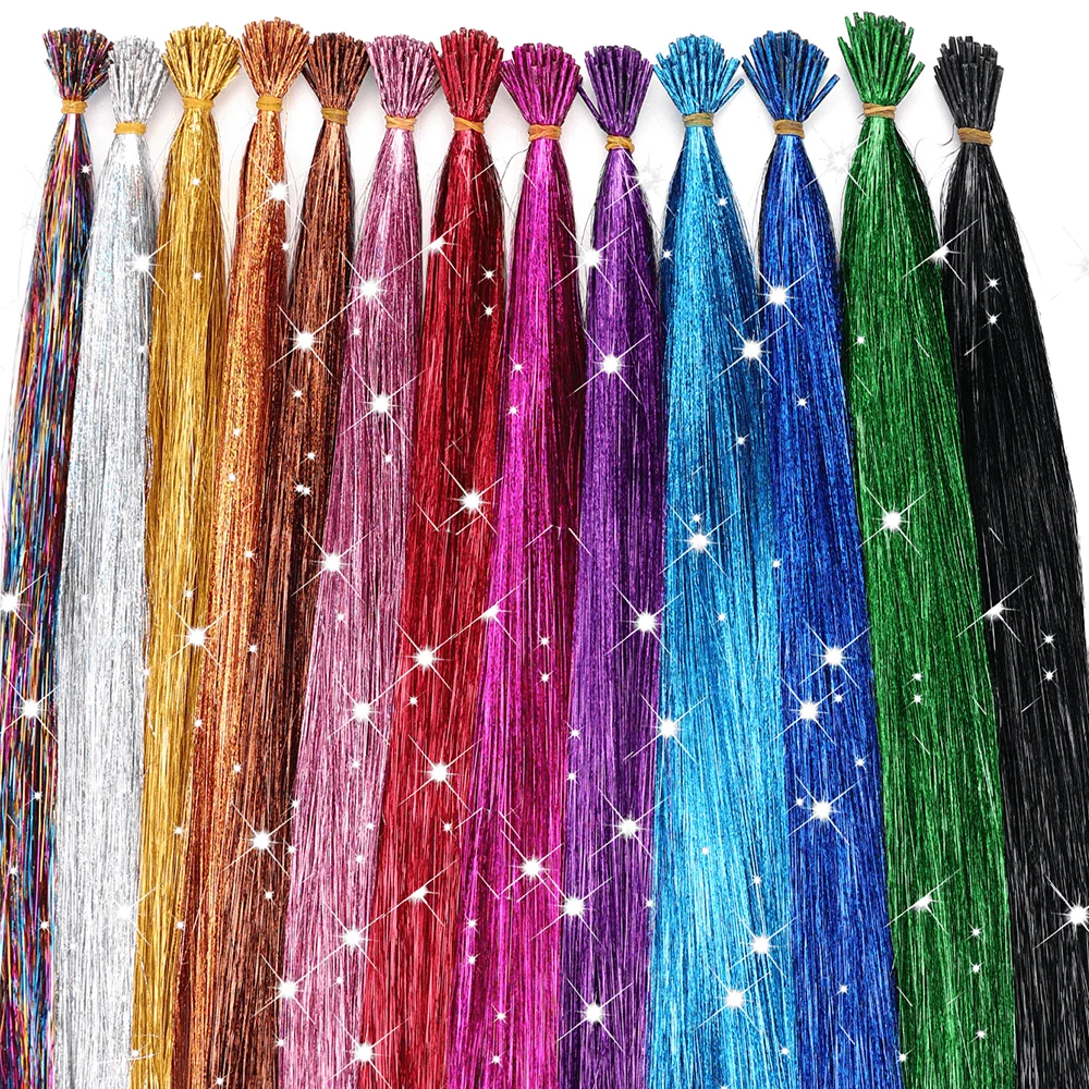 

Synthetic Sparkling Heat-Resistant Fairy Hair Extensions Kit with Fairy Hair & Girls, Perfect Party Accessories