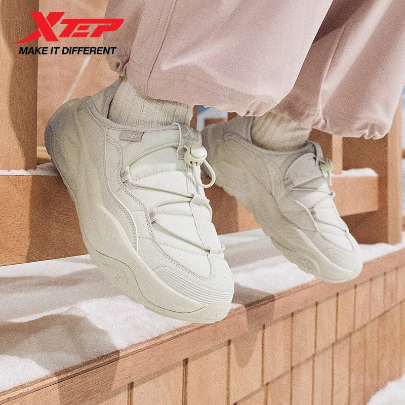 

Женская хлопковая обувь Xtep, новинка зимы 2024, удобная подушка для отдыха, износостойкие кроссовки для бега 875418370033