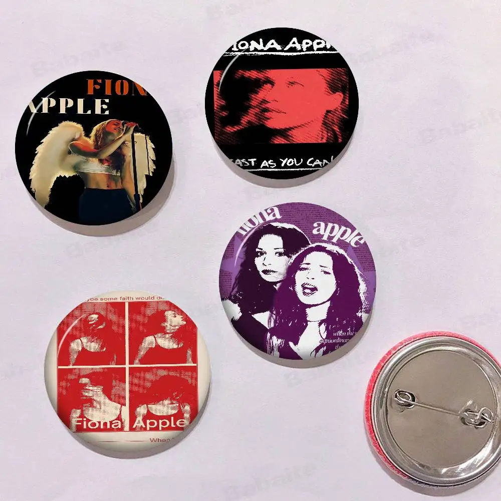 F-Fiona A-Apple Singer New  Brooches Soft Button Pin Funny Silly Gnarpy on A Skateboard Meme Badge Gamer Collection Gifts
