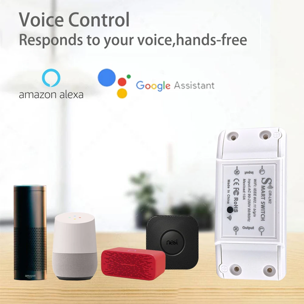 Cerhot 10A WIFI Switch Smart MINI Module DIY Home Improvement Interruptor Smart Tuya Smart life Remote Controller Wall Switches