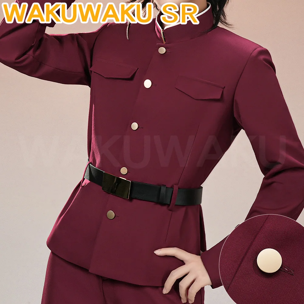 Saigiku Jouno Suehiro Tetcho Okura Teruko Cosplay Anime Bungo Stray Dogs S-3XL WakuWaku-SR Men Red Uniform Costume Plus Size