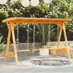 Anti-corrosão Swing Frame de madeira para pátio, cadeira de balanço ao ar livre, varanda interior pendurada cadeira, madeira maciça, terraço, agregado familiar