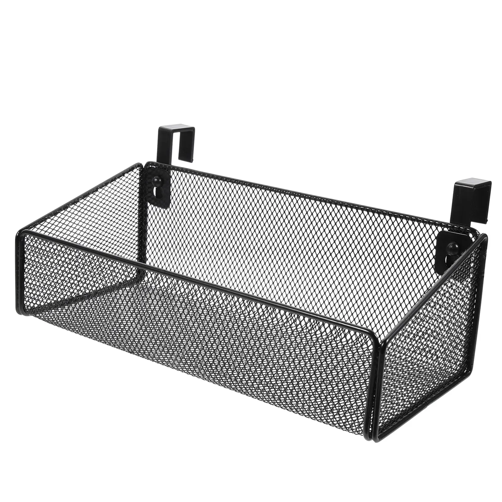 

Metal Mesh Bedside Storage Organizer Bedside Hanging Storage Basket 5 Pairs Hooks Home Dorm School Supplies Hanging