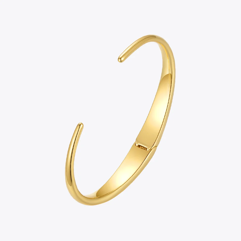 ENFASHION Goth Horn Bracelet For Women Gold Color Simple Bangles 2021 Fashion Jewelry Birthday Gift Pulseras Mujer B212242