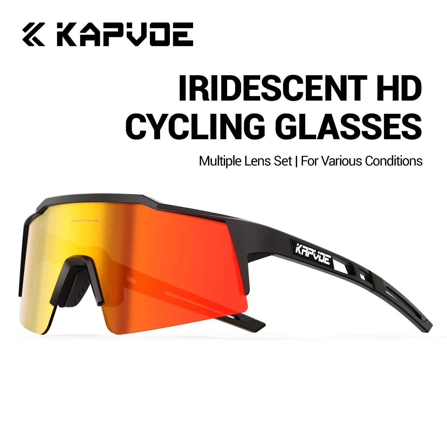 Kapvoe Sport Radfahren Gläser Männer Outdoor Reiten Sonnenbrille Straße Fahrrad Brillen Frauen Berg UV400 Radfahren Fahren Brille Neue