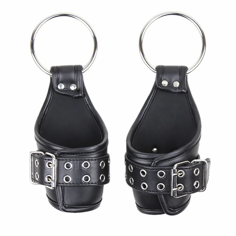 4 Types PU Leather Wrist Suspension Bondage Hanging Cuffs Padded Handcuffs Spreader Bar BDSM Adult Game Restraints Sex Toys