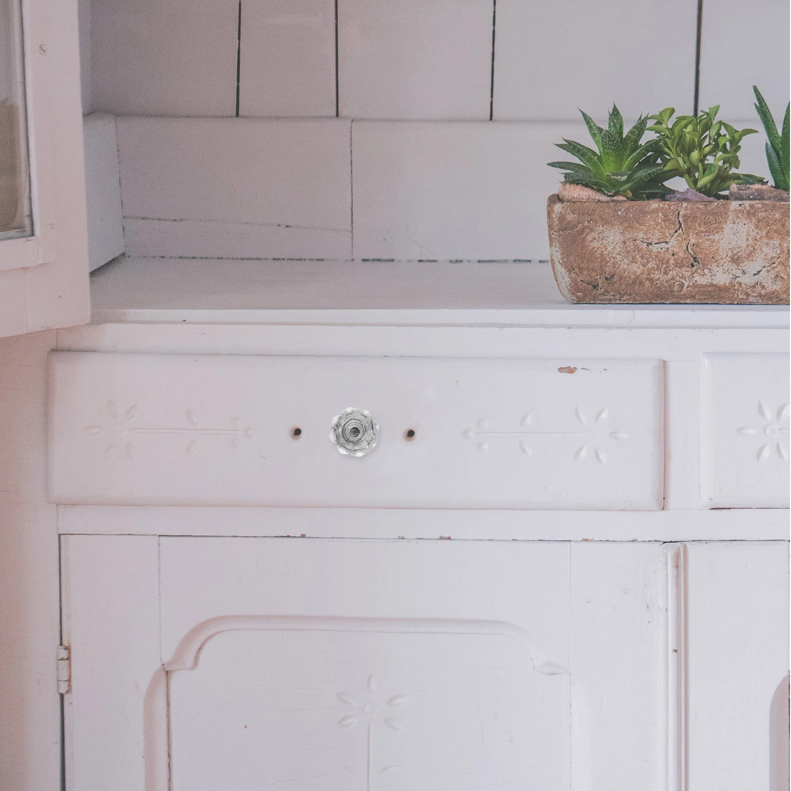 

26 Pcs Acrylic Drawer Handles Transparent Cabinet Knobs for Kitchen Dresser Modern Door Hardware Furniture Pulls