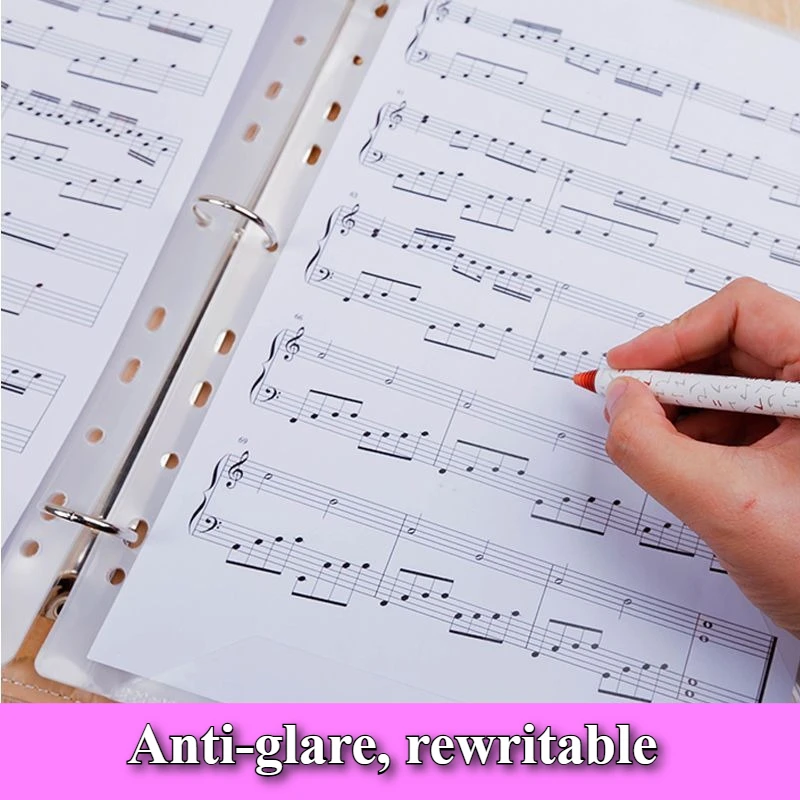 A4 Music Sheet Holder, Transparent and Non-Glare, Allows for Modifications, Suitable for Piano Sheet Music, Loose-Leaf