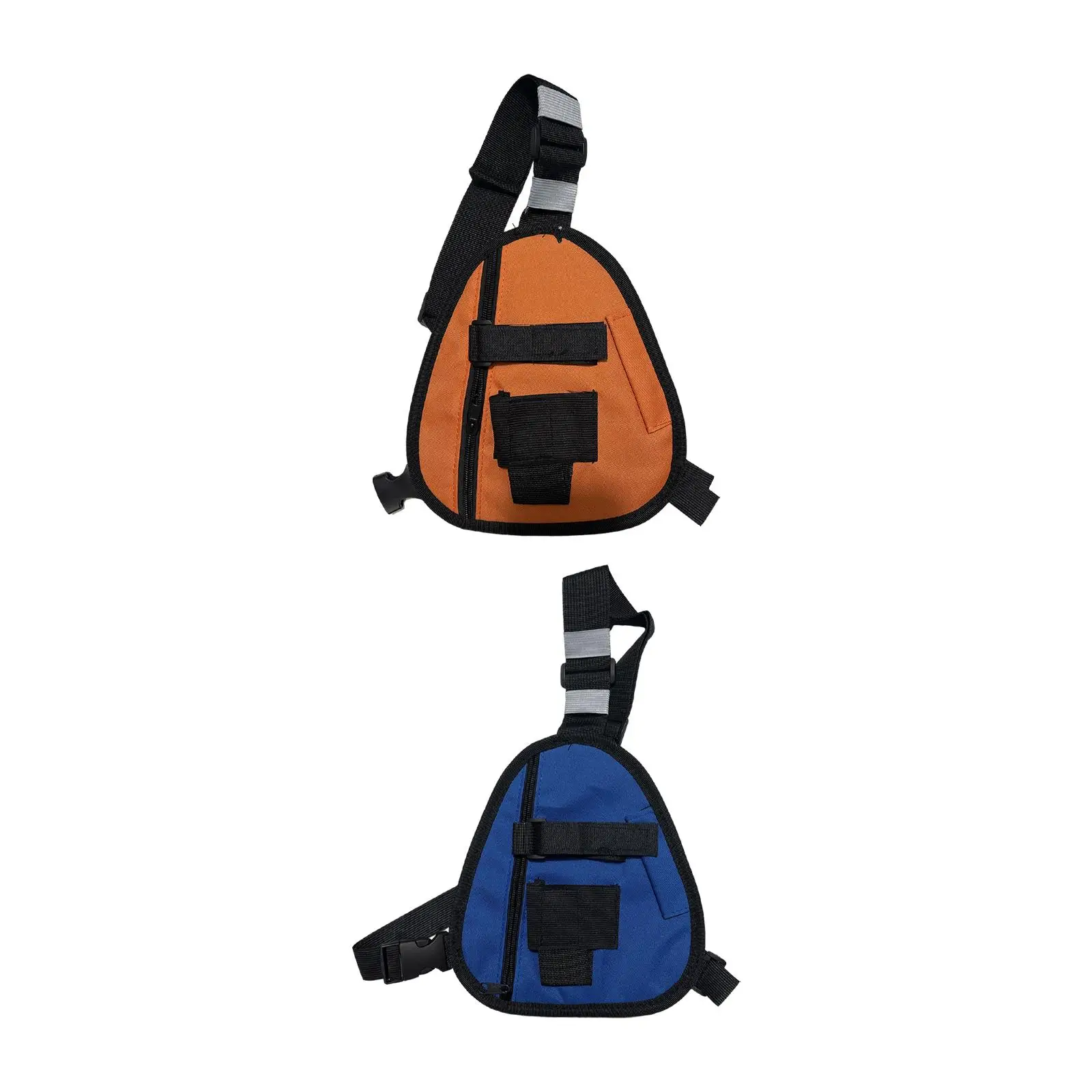 Radio Chest Harness Carrying Bag for Intercom Storage Oxford Cloth Chest Bag for Workshop Camping Climbing Sports Hiking
