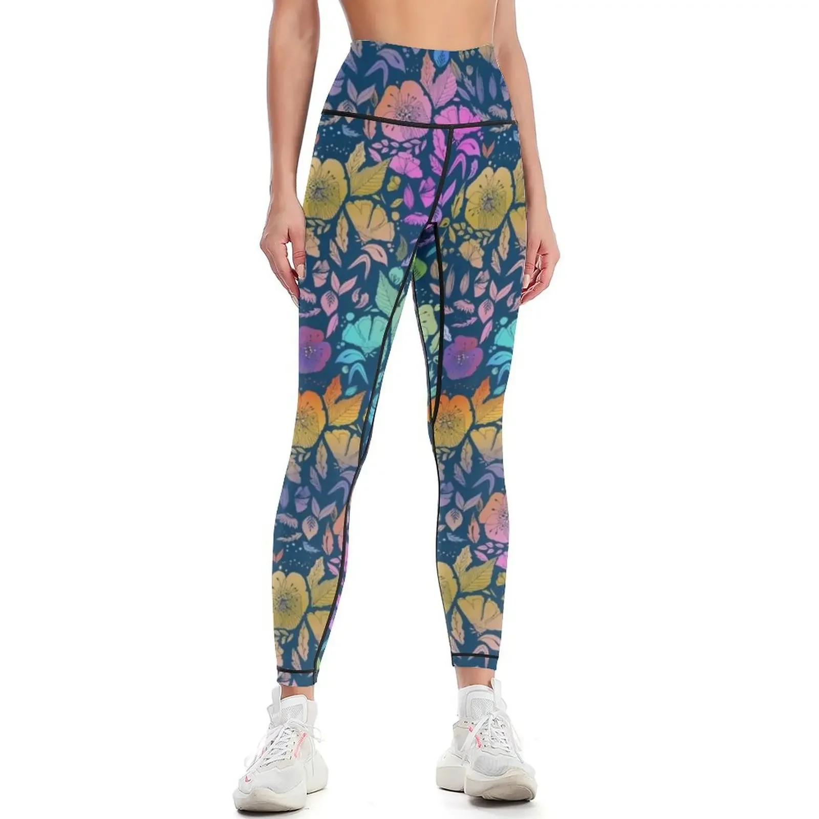 

California Blossoms Leggings push up fitness Legging sport Sports pants woman gym's clothing Womens Leggings
