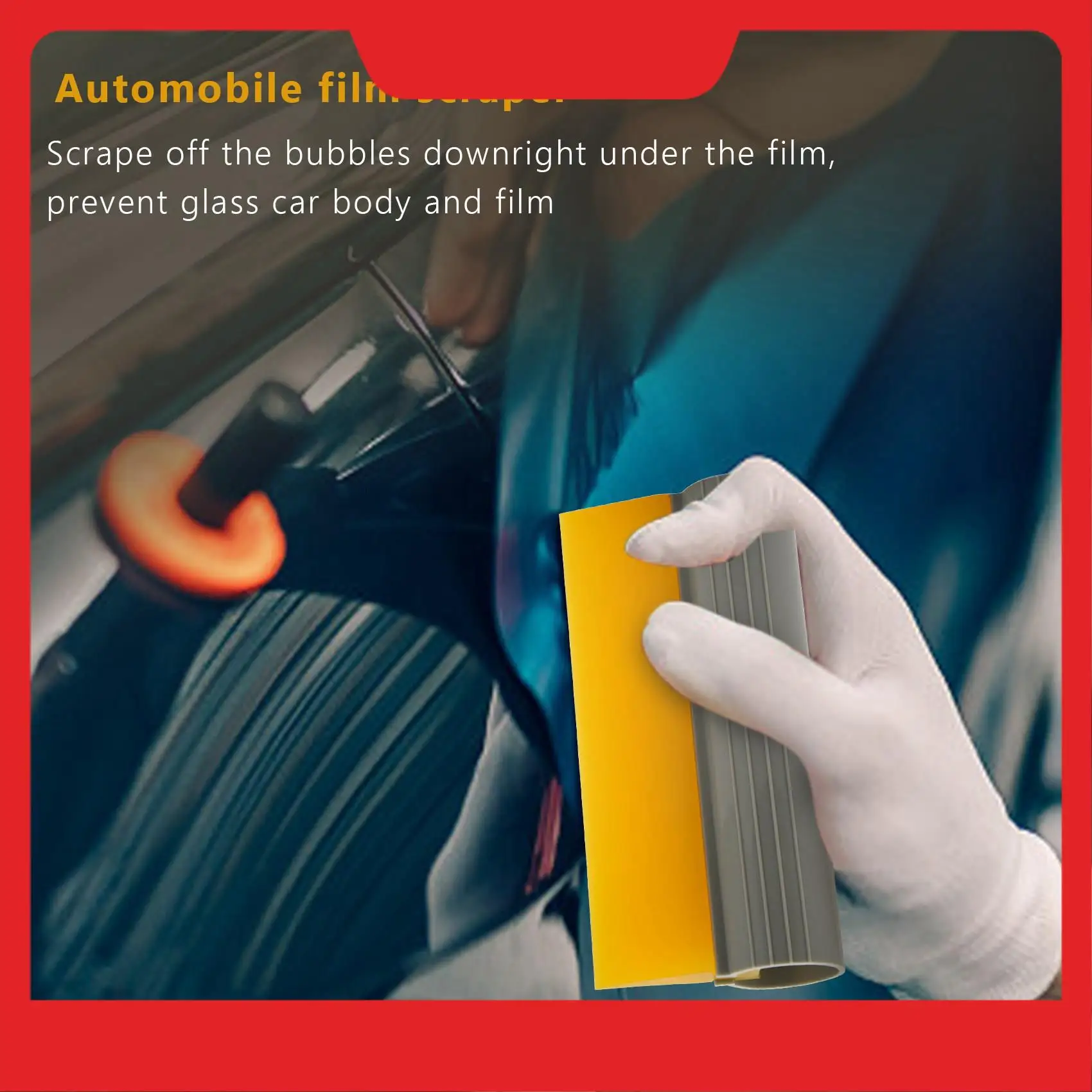 

A32HOT-Turbo Squeegee Window Film Tools Tube Scraper Water Blade Decal Wrap Applicator Car Home Tint Flexible