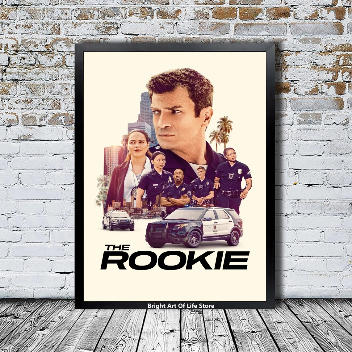 The Rookie TV Series Poster Star Actor Canvas Poster Photo Print Wall Painting Home Decor (Unframed)