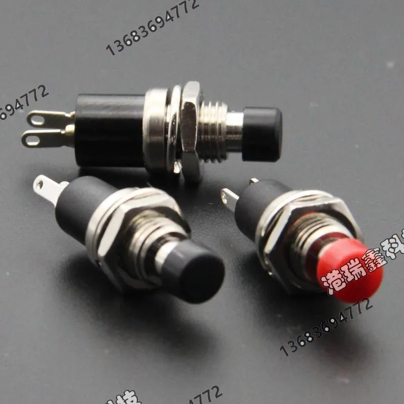 [SA]HIGHLY  M7 electronic switch button switch normally open red round button to reset NO NC  PB101 A--5PCS/LOT