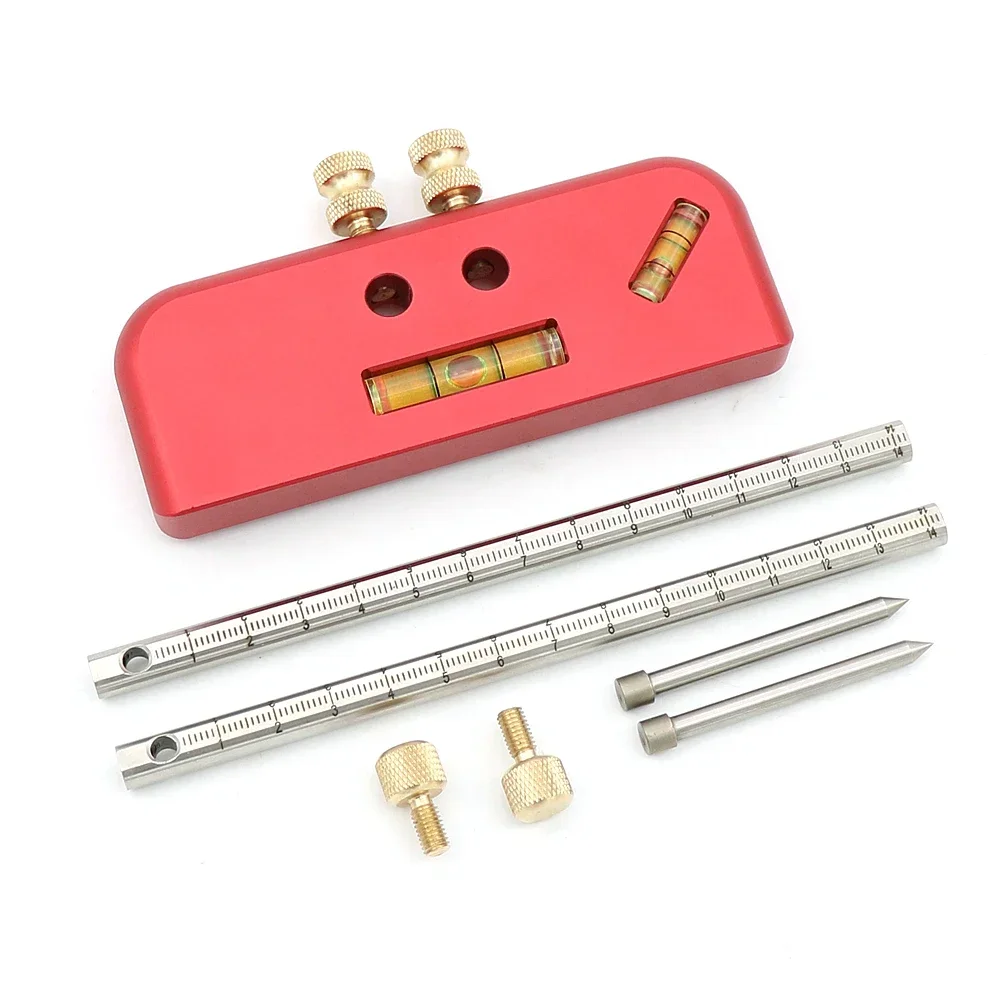 

Aluminum Alloy Woodworking Scribe Gauge With 2 Adjustable Scribers Woodworking Hand Tool