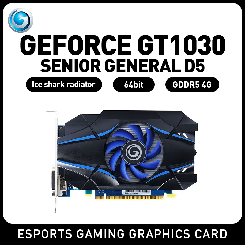 GALAX GT1030 D5 Video Card GDDR5 64Bit 4GB GT 1030 Gaming Graphic Card for Desktop PC placa de vídeo