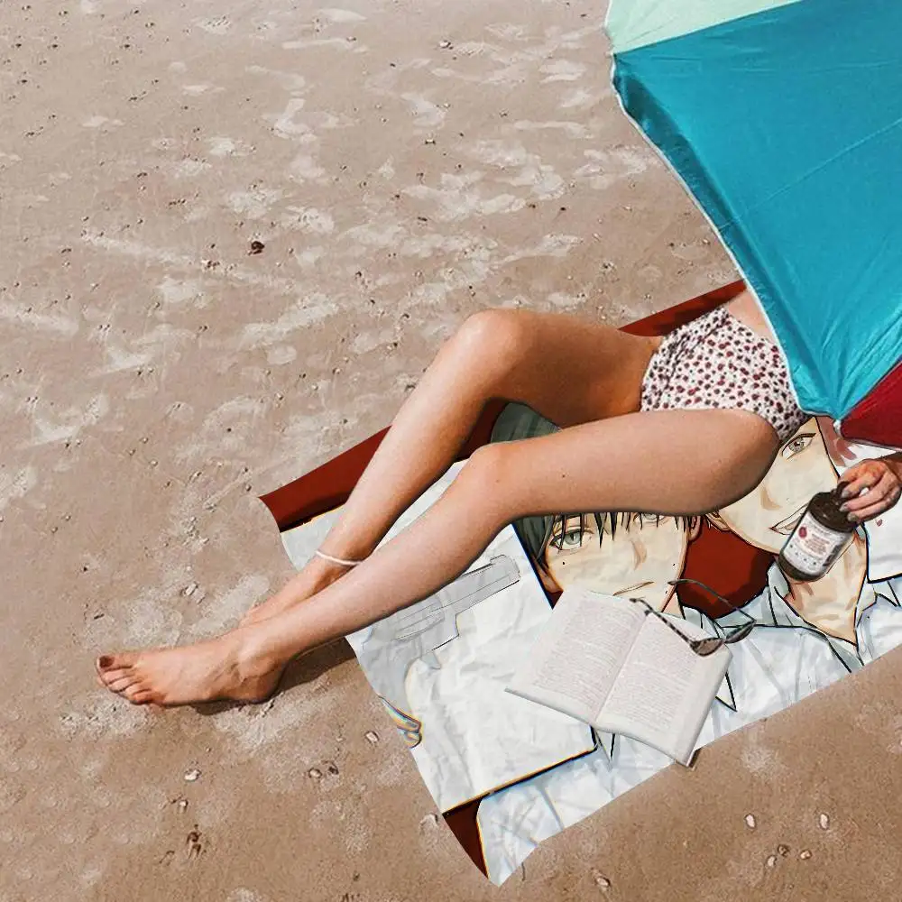 The Summer Hikaru Died Anime Microfiber Printed Beach Towel Mountain Climbing Yoga Beach Swimming Running Absorbent Soft Towel