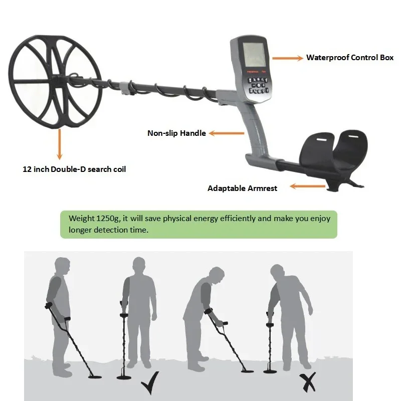 2026/2023 update new model Underwater full waterproof high sensitivity retail package gold metal detector with wireless headphon