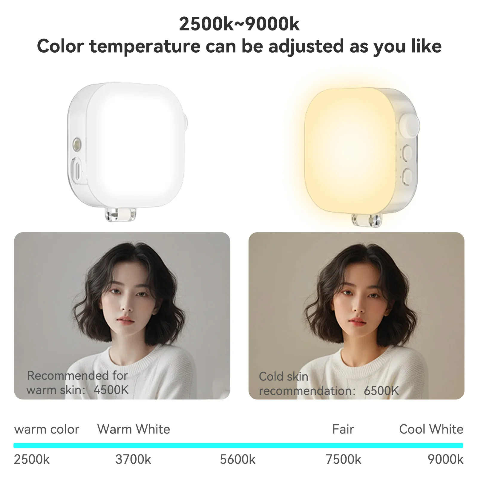 TELESIN Magnetic Selfie Light For IPhone IPad Mobile Phone Laptop Photo Ringlight Colorful Fill Light 60 LED Photography Lamp