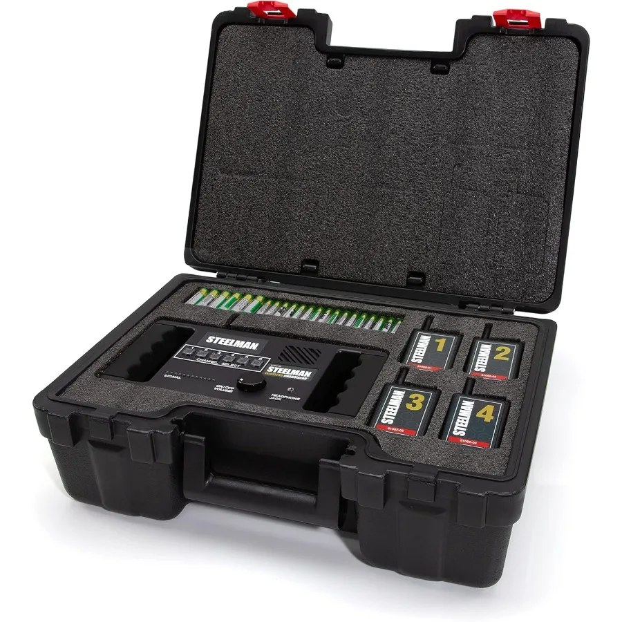 Steelman Wireless ChassisEAR Auto Diagnostic Tool Kit with 4 Transmitters and 50-Foot Range for Identifying Vehicle Noise Cause