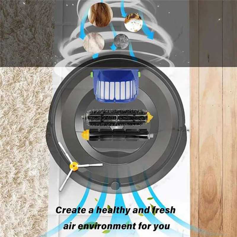

A84G-For Irobot Roomba 600 Series 528/595/620/650 Sweeping Robot Accessories Side Brush Roller Brush Filter Replacement