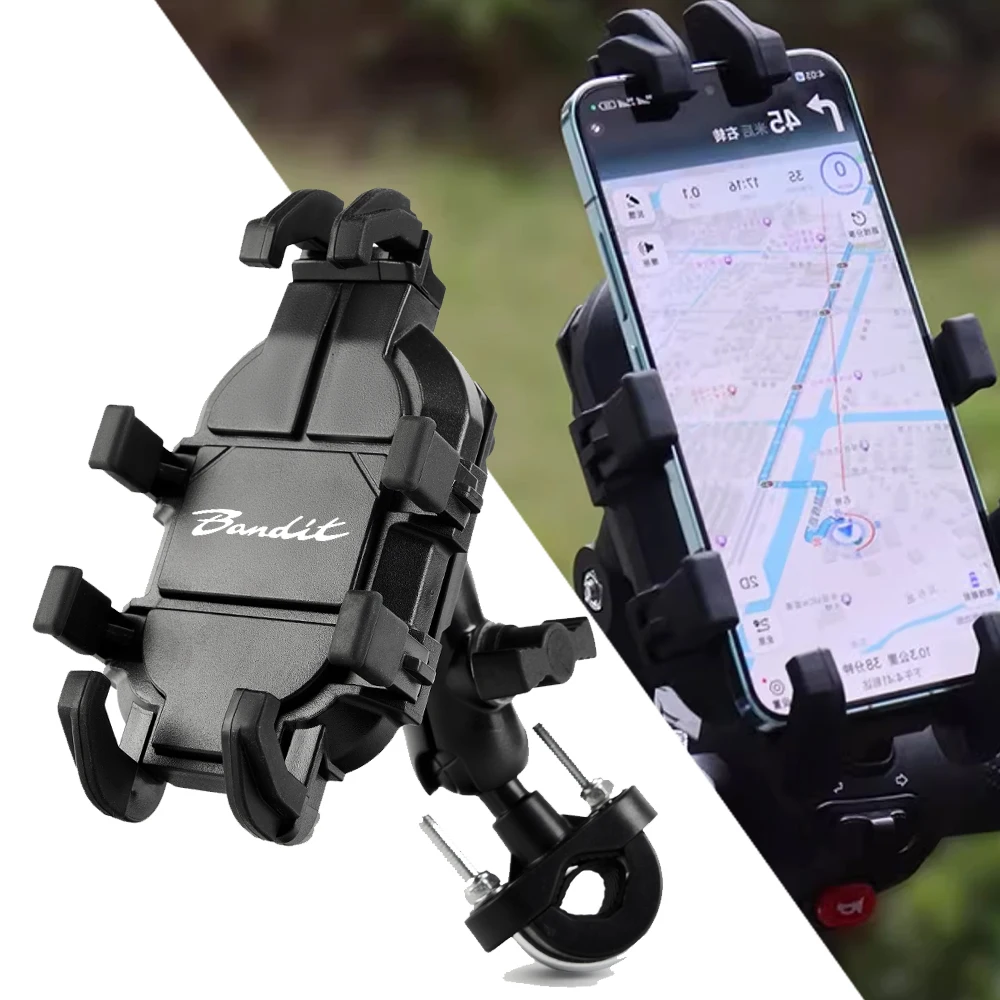 

For SUZUKI Bandit 400 600 650 1200 1250 1250S Bandit650 Accessories Motorcycle Handlebar Mobile Phone Holder GPS Stand Bracket