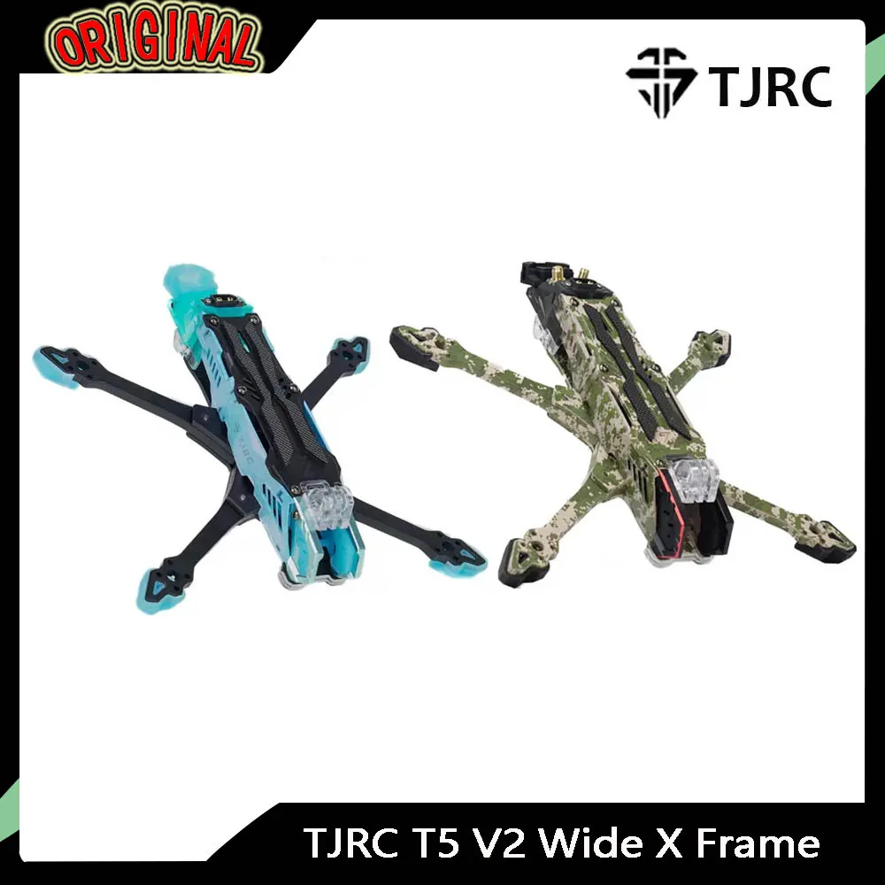 

TJRC T5 V2 Wide X 5" FPV Frame Kit - Compatible with O4 Pro/O3 Air Unit Digital VTX | For Racing & Freestyle Drones