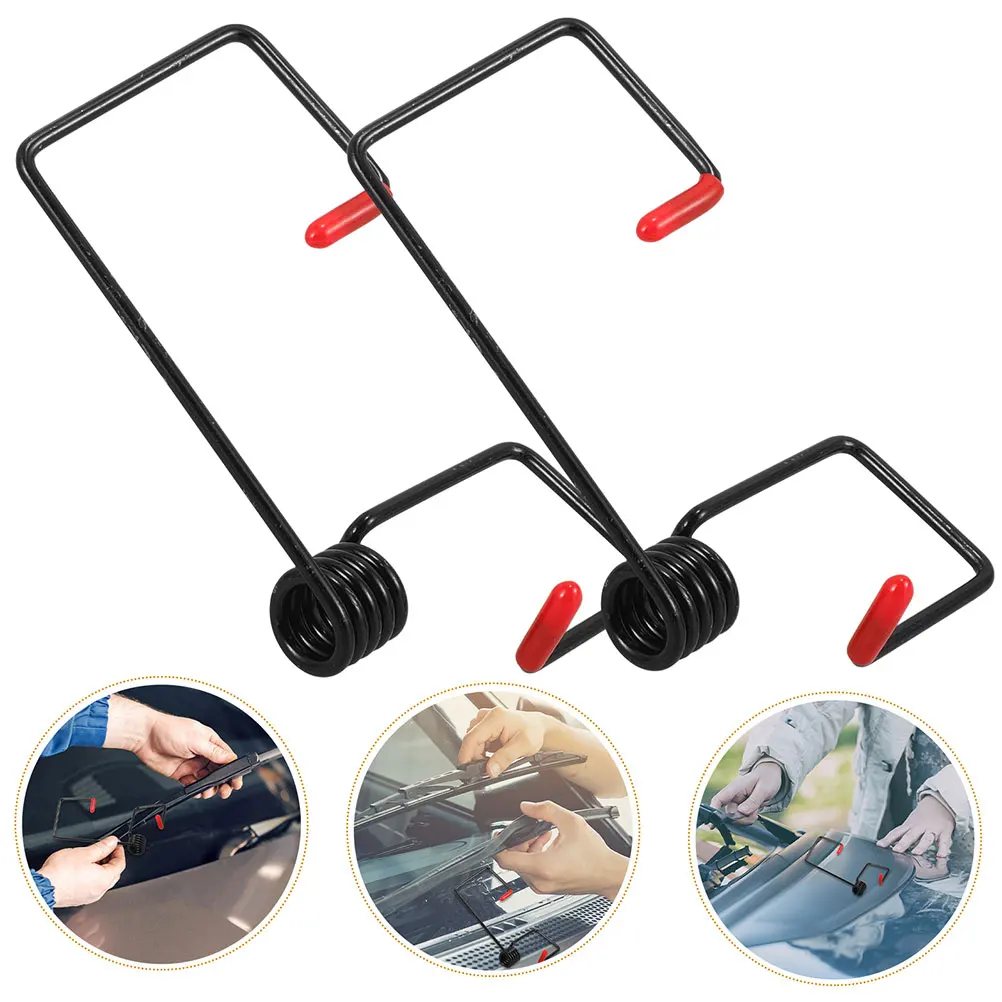 

4pcs Windshield Wiper Arm Spring Replacement Metal Universal Practical Smooth Efficient Car Accessories Wiper Booster Spring