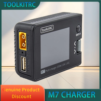 ToolkitRC M7 200W 10A 1-6S Lipo High Power Lithium Battery Multifunctional Balance Charger Discharger 2.0inch LCD for RC Drones