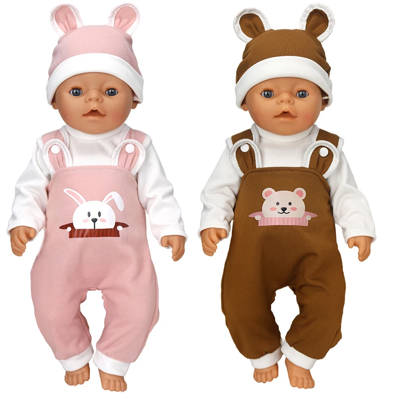 Baby Doll Clothes Set For 40cm Reborn Baby Dolls Rompers Toys Outfits Children Girl Gifts