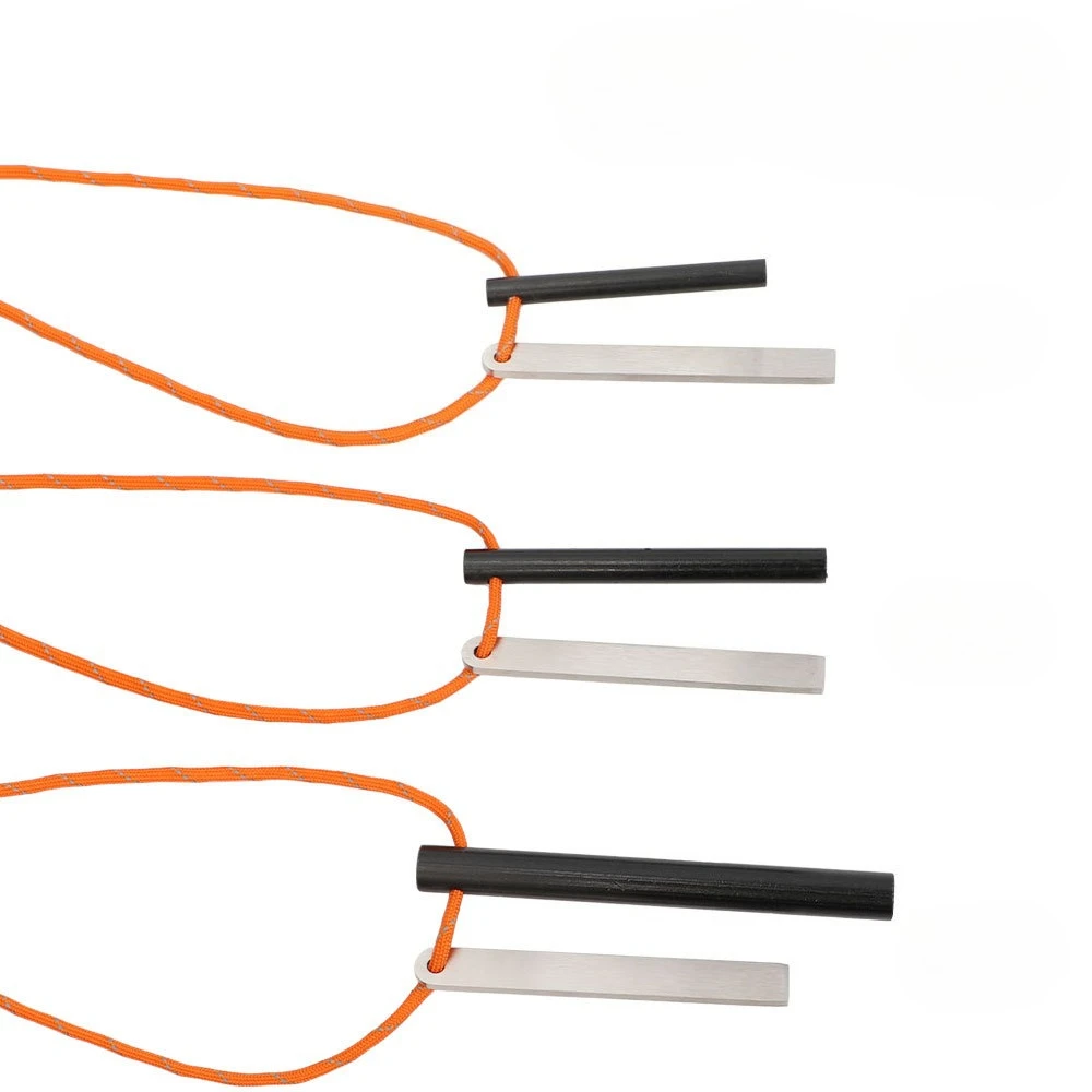 Outdoor Magnesium Rod Fire Starter with Scraper, Windproof Lighter Ignition Essential Survival Gear for Travel,Camping Emergency - view 2