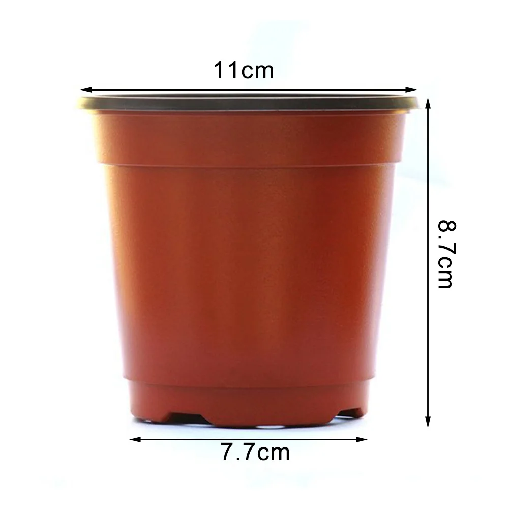 100pcs Plastic Flower Pots For Gardens Porches Greenhouses Growing Cuttings Plants Gardening Tools Replacement Spare Parts