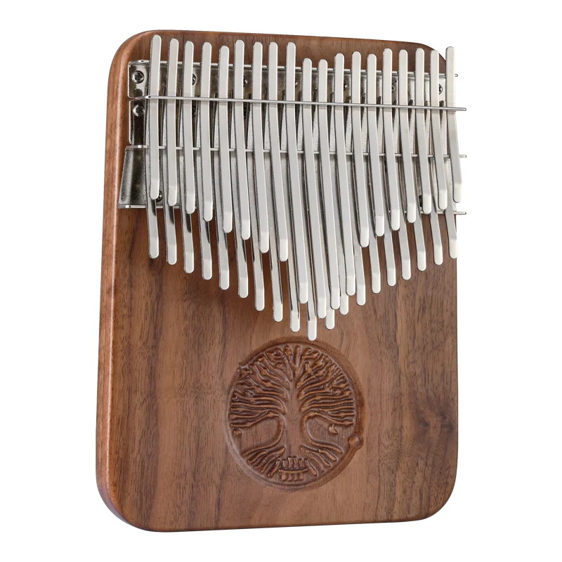 Hluru-Professional Kalimba Thumb Piano, Walnut Wooden Material, Keyboard Instrument, Children Birthday Music Gifts, 24, 38 Keys