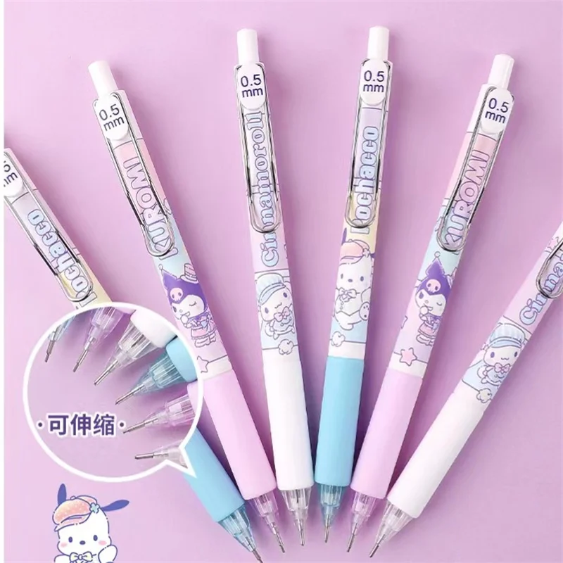 36 pcs/lot Sanrio Kawaii Animal Mechanical Pencil Cute 0.5MM Drawing Writing Automatic Pen School Office Supplies