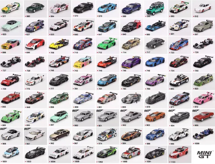 Coleção em estoque **MINIGT Kaido house 1:64 S15 SILVIA ATHLETE RX-7 VeilSide R32 VeilSide White M3 Carro Modelo Diecast**