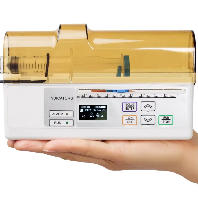 Single Channel Portable Mini Sy ringe Pump Price Medical Handheld Syrin ge Inf usion Pump Machine MSLIS10